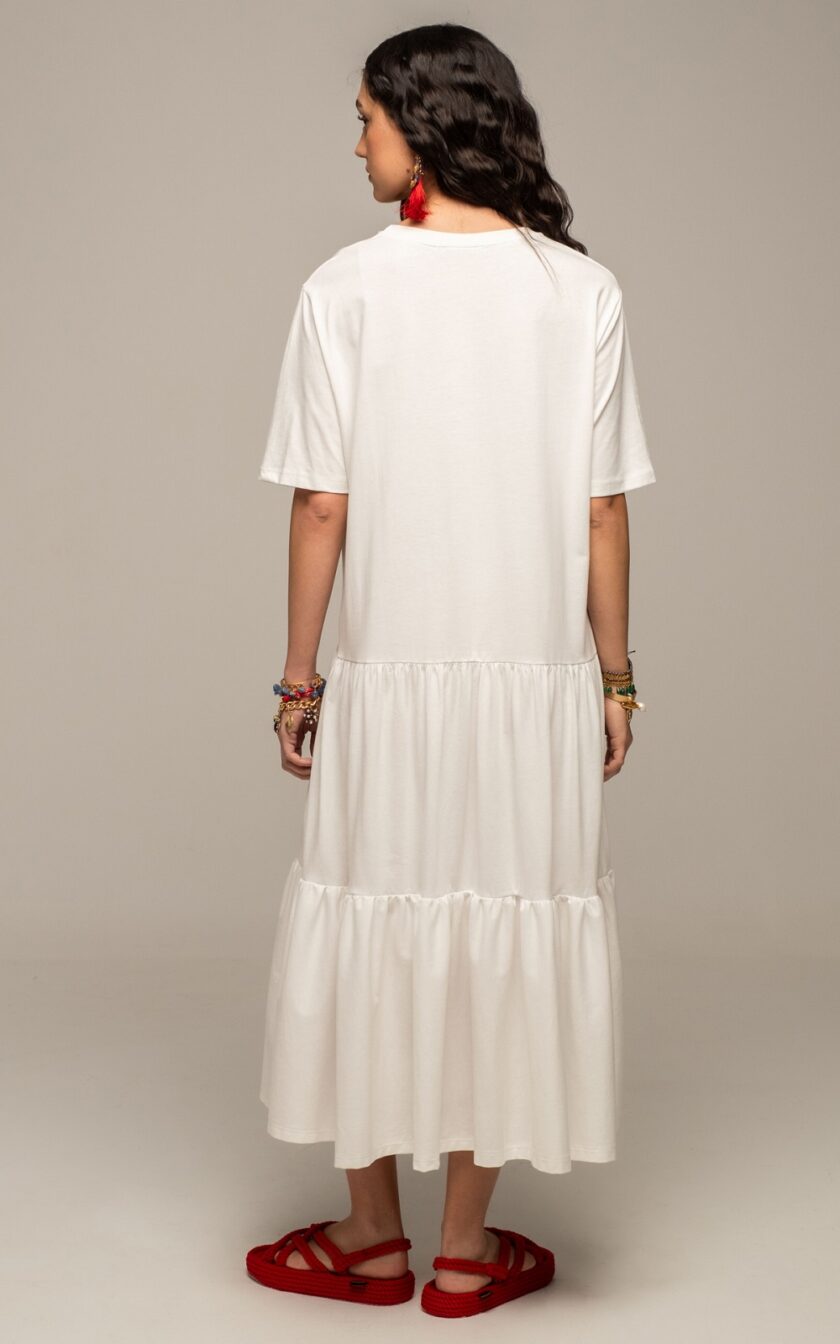 Eden Long Dress - White lovebyhands.gr