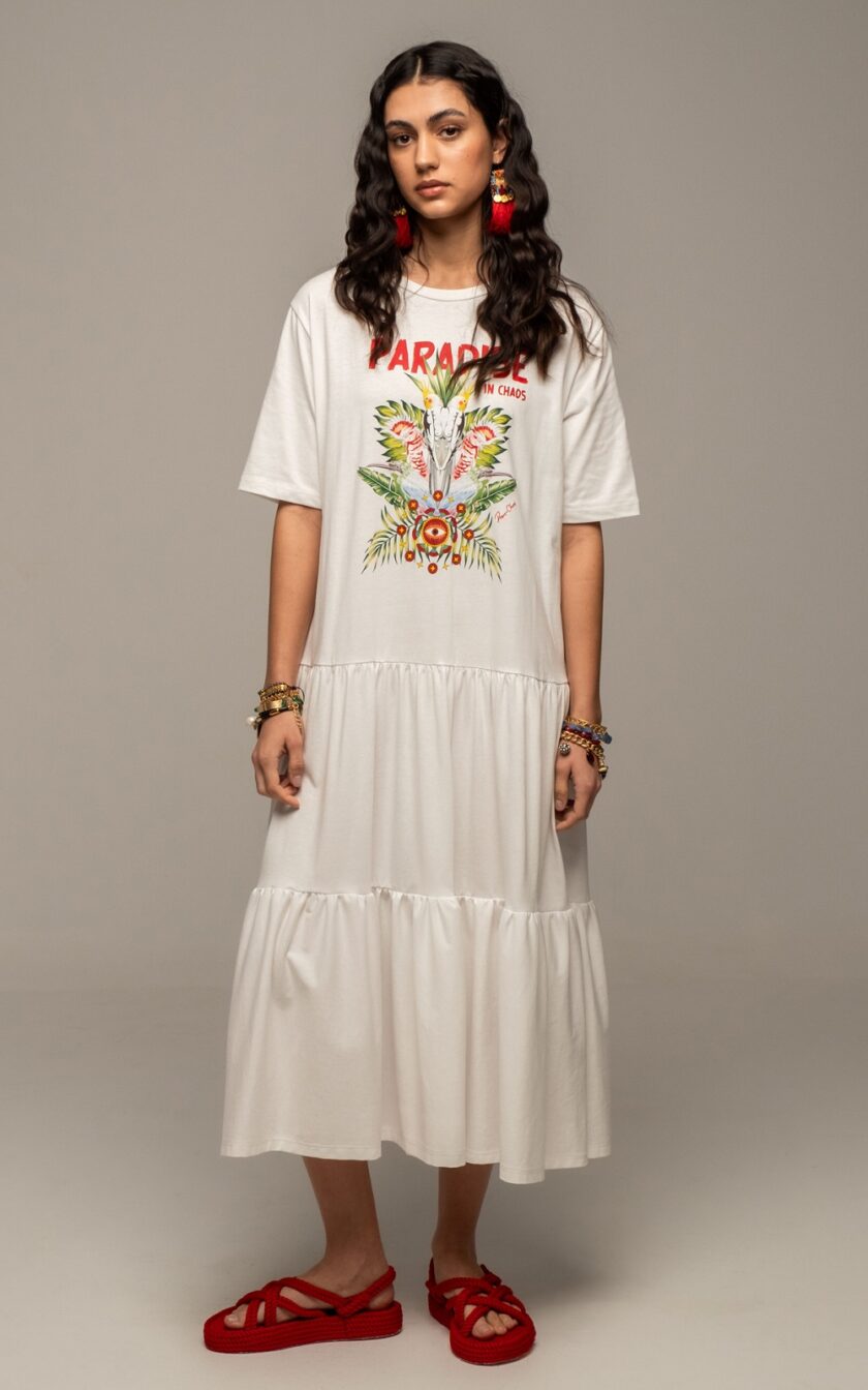 Eden Long Dress - White lovebyhands.gr