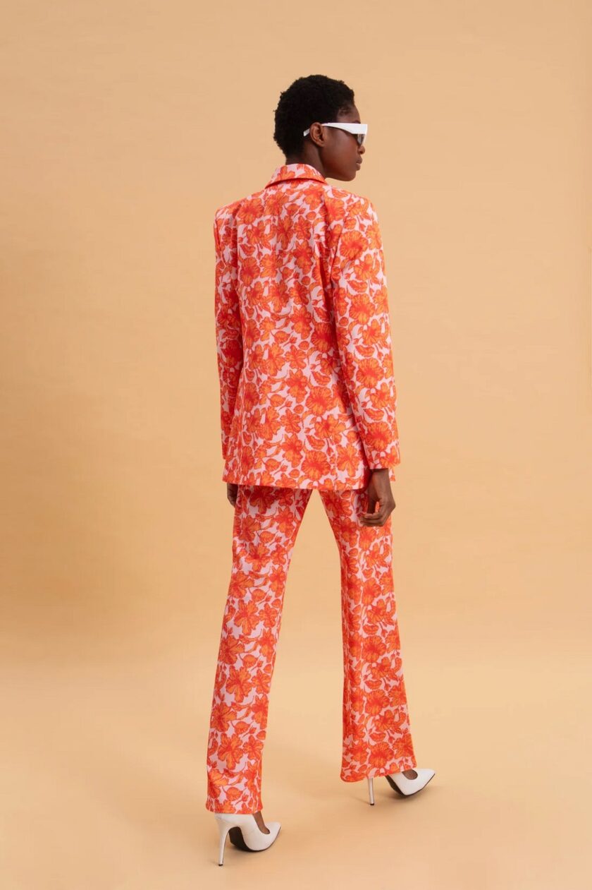 Coral Hibiscus Blazer lovebyhands.gr