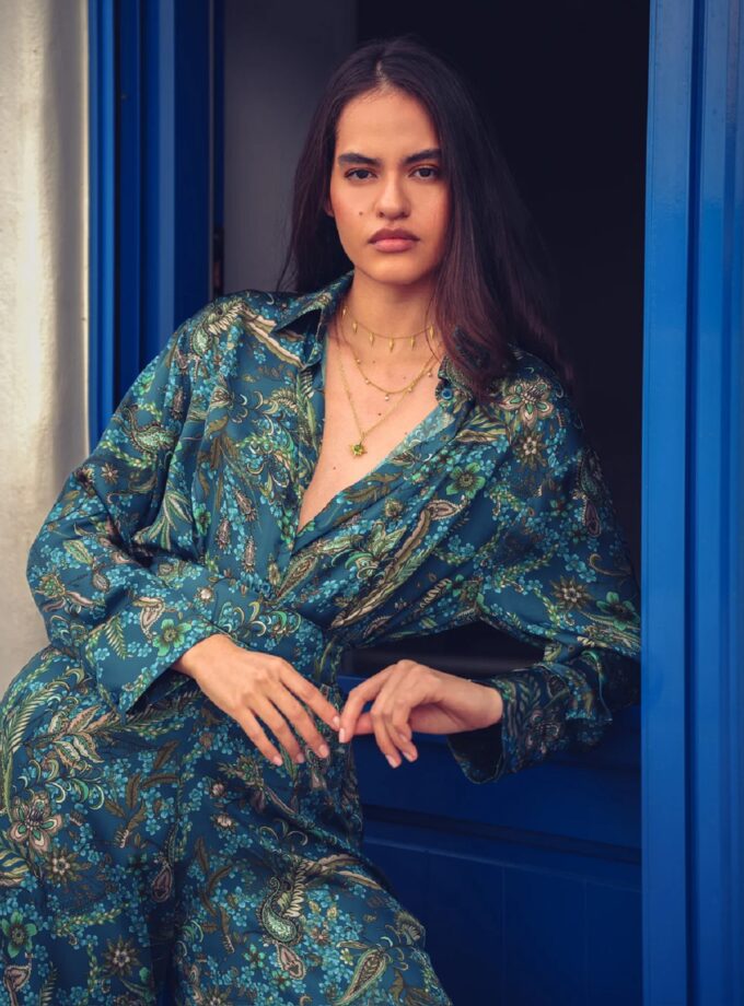 Mystic Forest Satin Shirt lovebyhands.gr