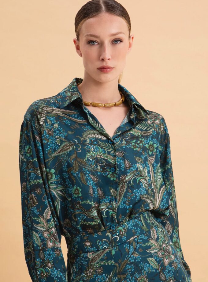 Mystic Forest Satin Shirt lovebyhands.gr