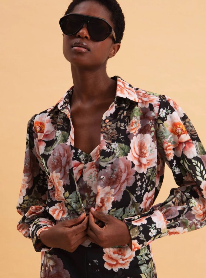 Peonies Love Linen Shirt lovebyhands.gr
