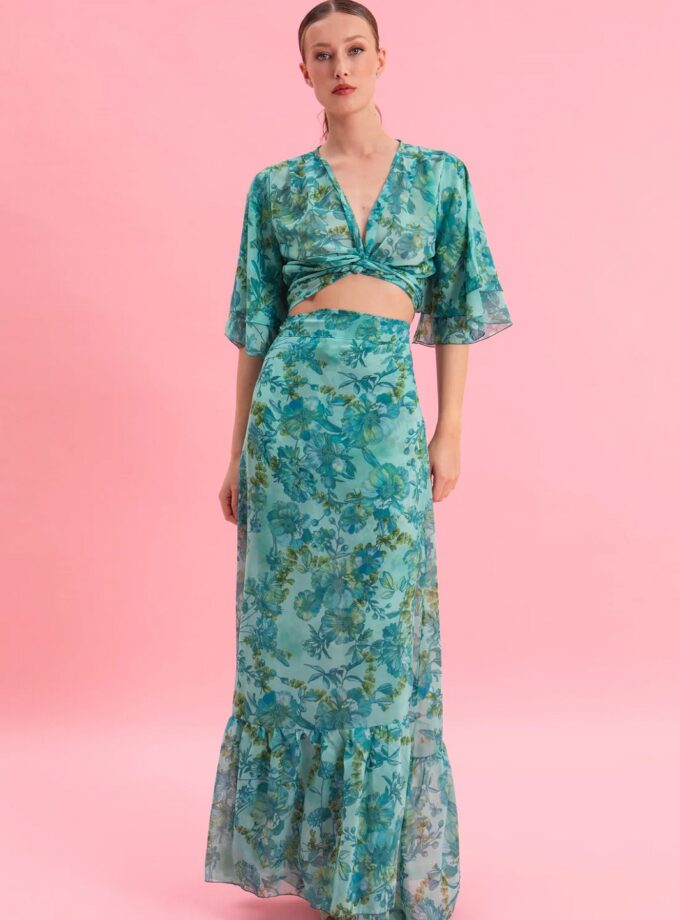 Botanical Breeze Wrap Top lovebyhands.gr