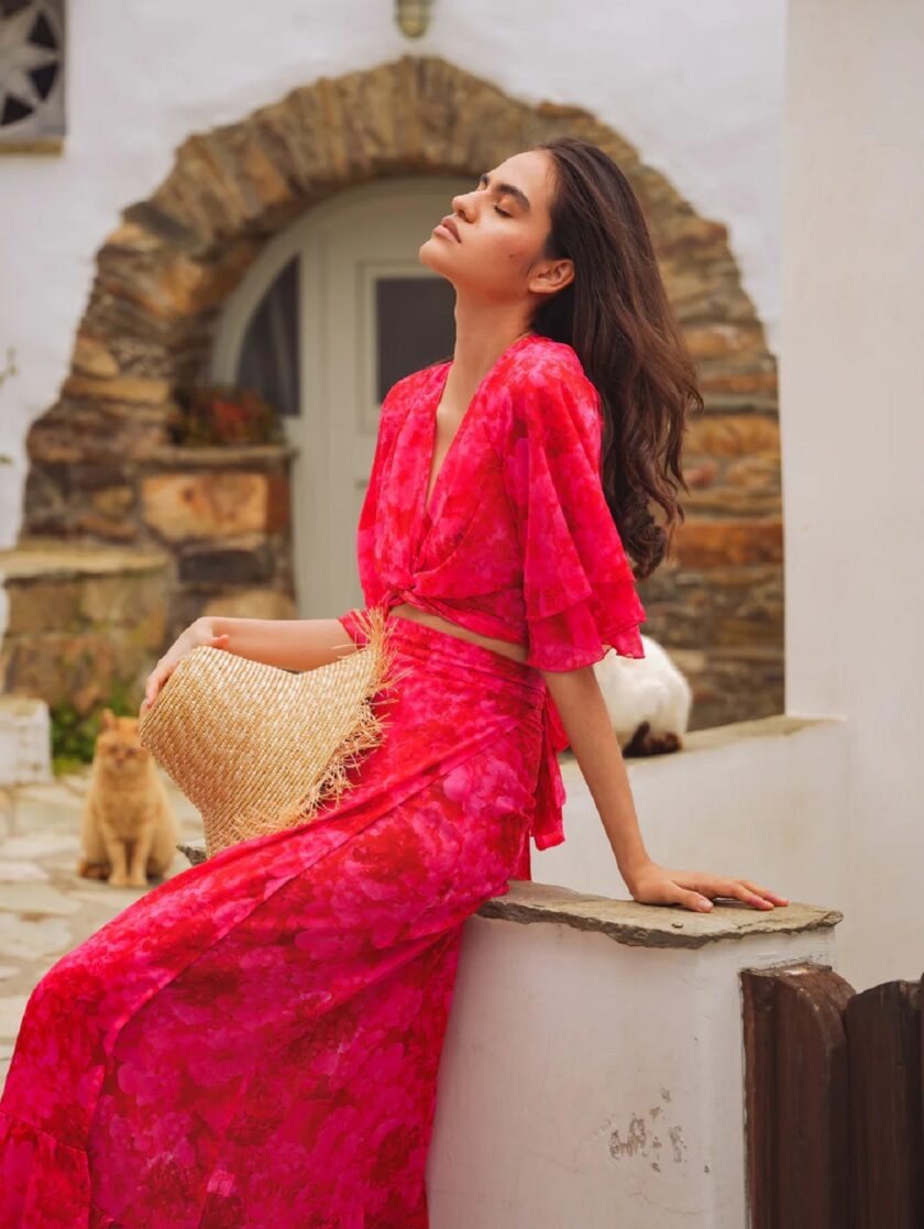 Ruby Rose Maxi Wrap Skirt lovebyhands.gr