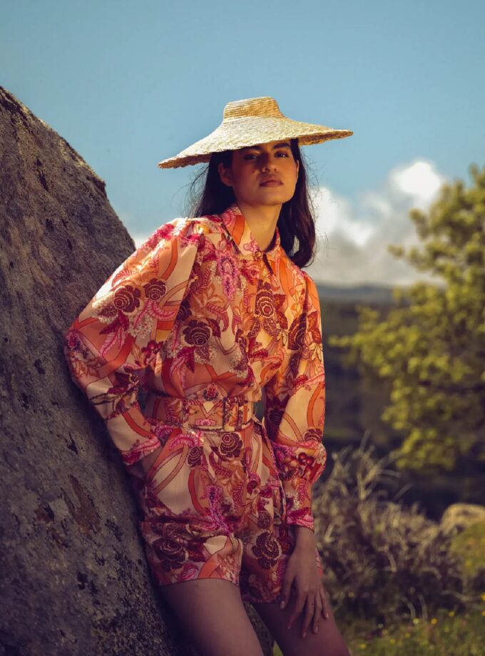Floral Safari Linen Shirt lovebyhands.gr
