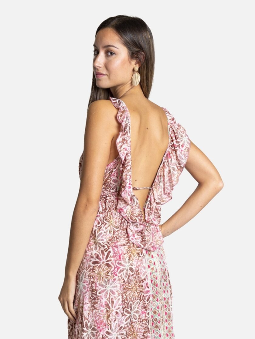 Long Pink Dress lovebyhands.gr