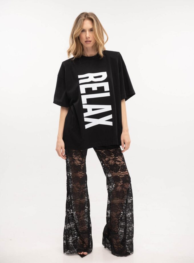 T Shirt Relax - Black lovebyhands.gr