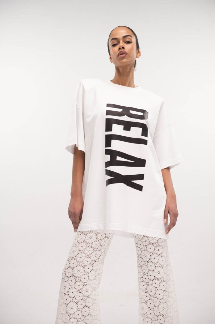 T-Shirt Relax - White lovebyhands.gr