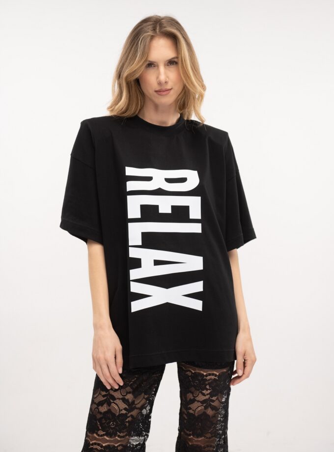 T Shirt Relax - Black lovebyhands.gr