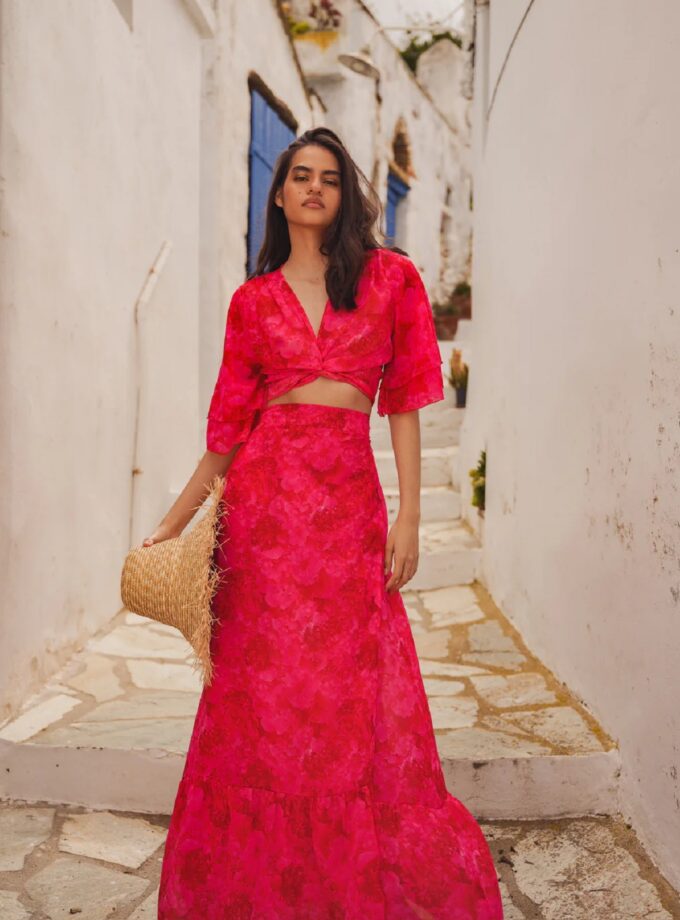 Ruby Rose Maxi Wrap Skirt lovebyhands.gr