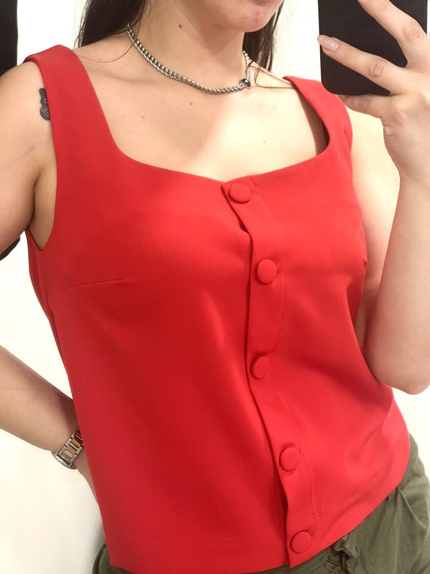 Mariano top - Red lovebyhands.gr