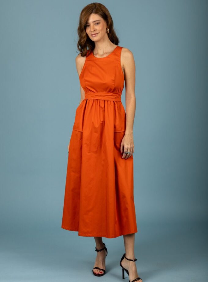 Alison dress - Burnt Orange lovebyhands.gr
