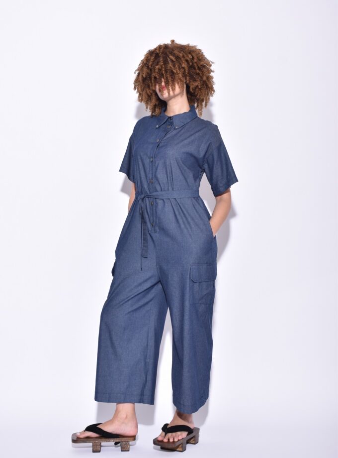 Jumpsuit - Dark Blue lovebyhands.gr