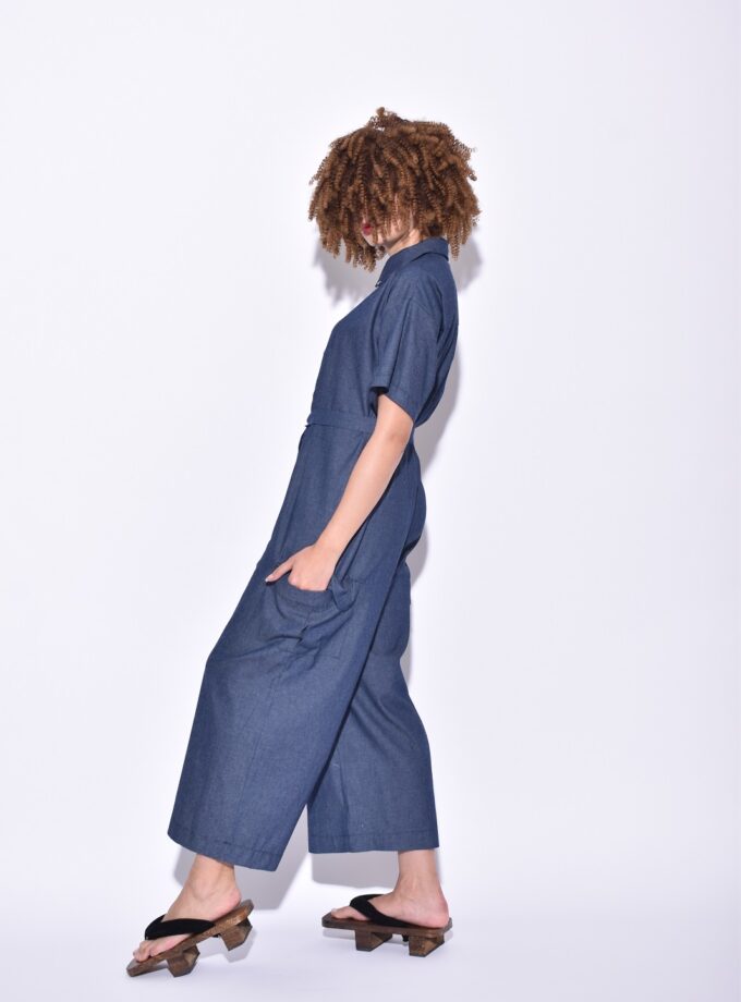 Jumpsuit - Dark Blue lovebyhands.gr