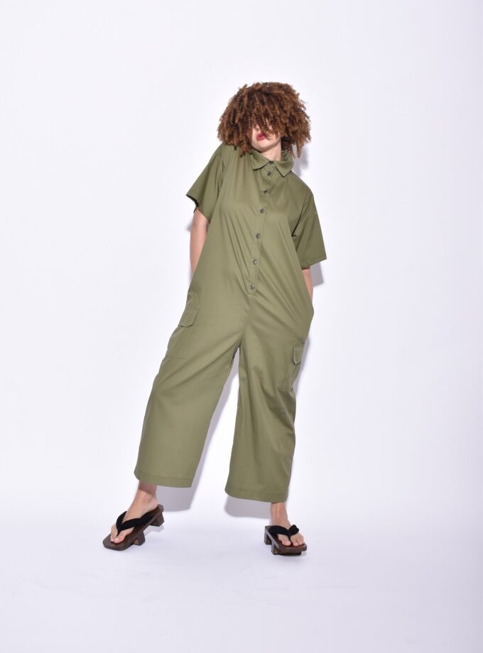 Jumpsuit - Khaki lovebyhands.gr