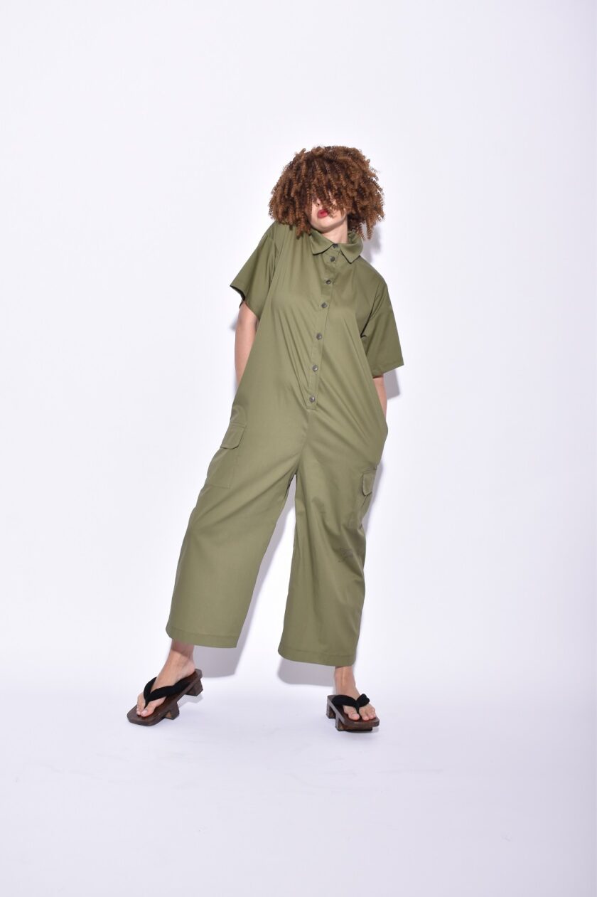 Jumpsuit - Khaki lovebyhands.gr