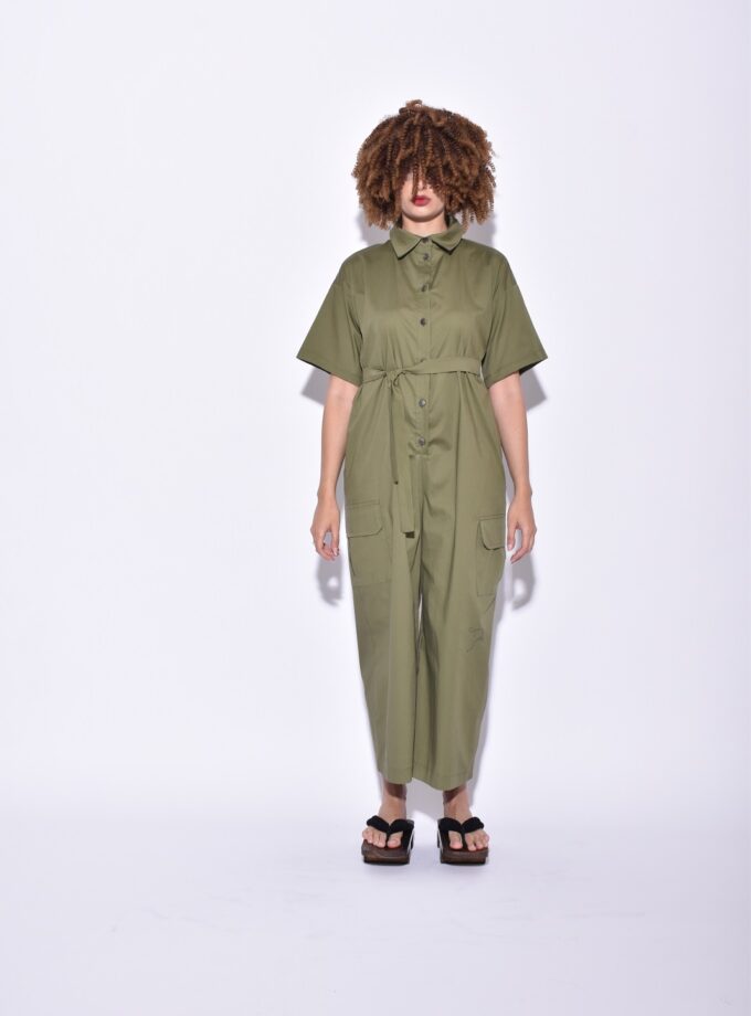 Jumpsuit - Khaki lovebyhands.gr