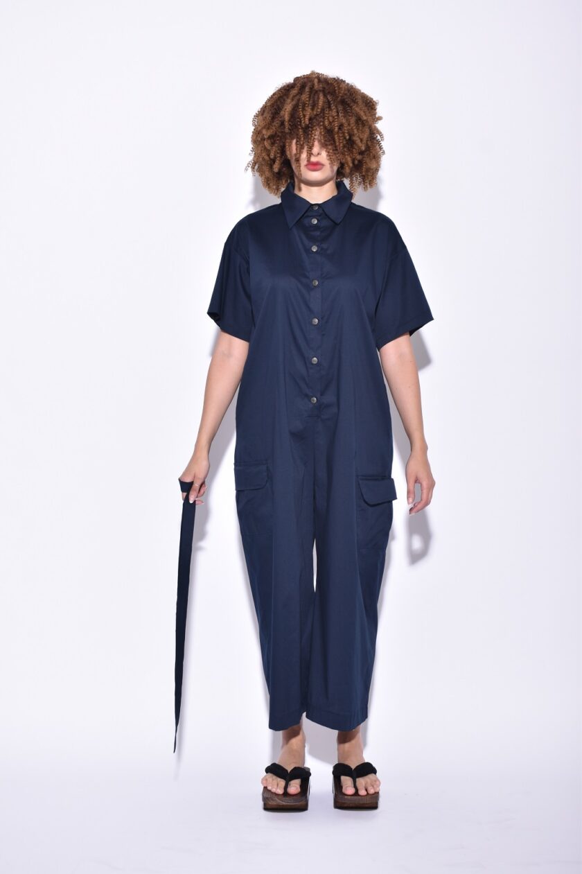 Jumpsuit - Dark Blue lovebyhands.gr