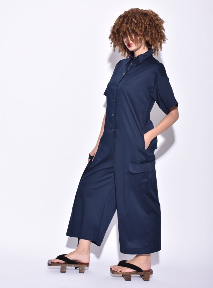 Jumpsuit - Dark Blue lovebyhands.gr