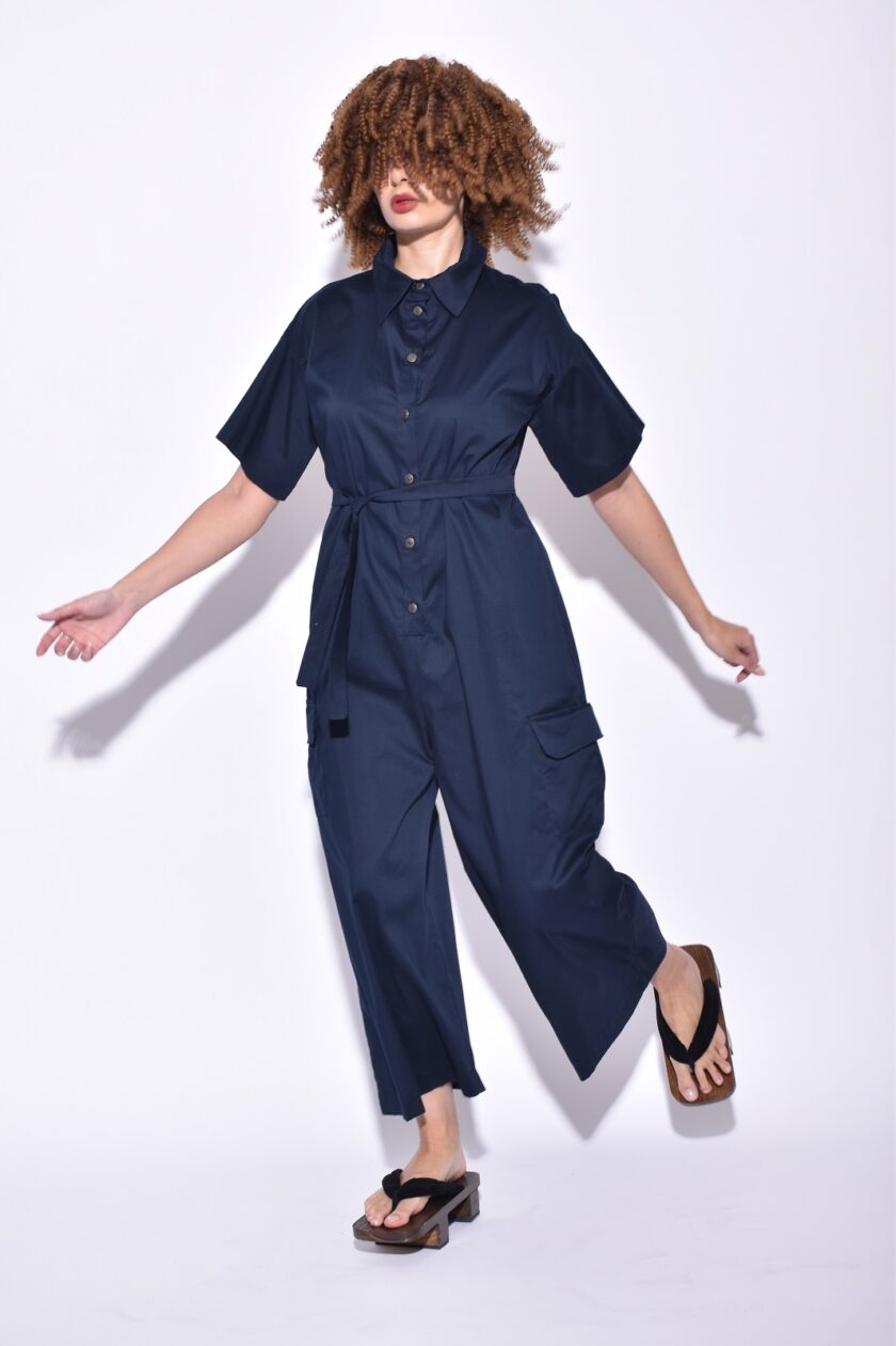 Jumpsuit - Dark Blue lovebyhands.gr