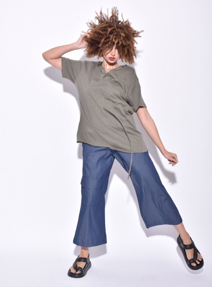 T-Shirt - Khaki lovebyhands.gr