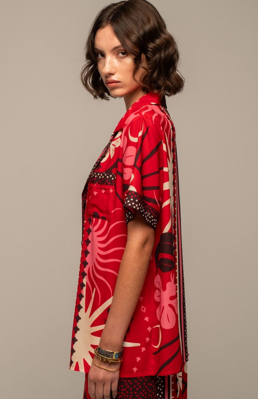 Passionflower Shirt - Viscose lovebyhands.gr