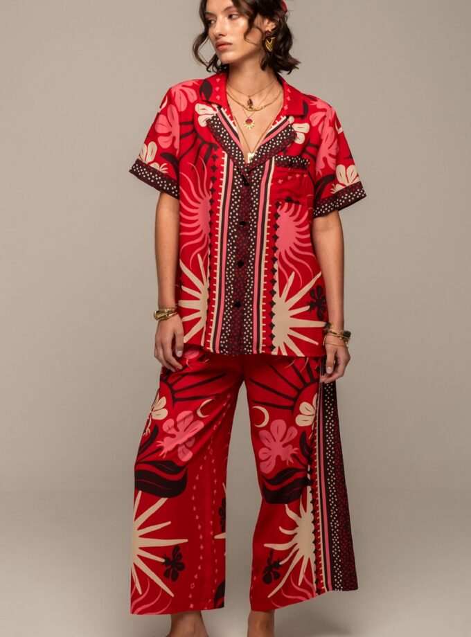 Passionflower Shirt - Viscose lovebyhands.gr