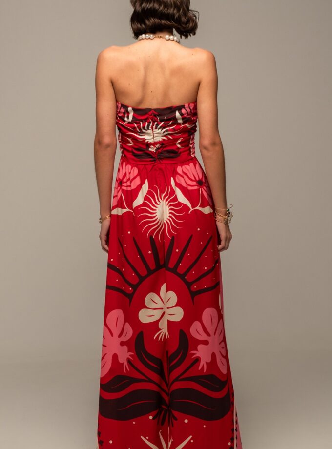 Passionflower Strapless Dress lovebyhands.gr