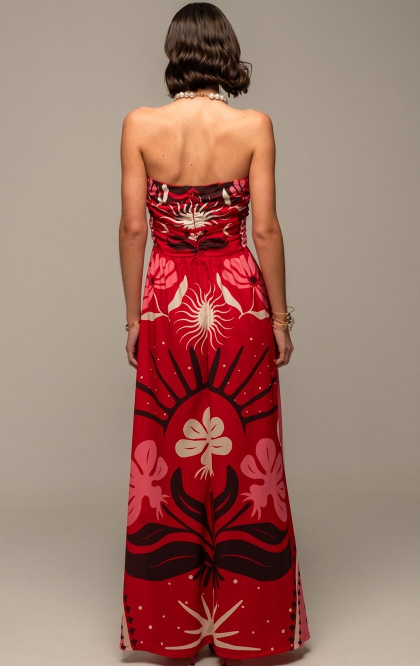 Passionflower Strapless Dress lovebyhands.gr