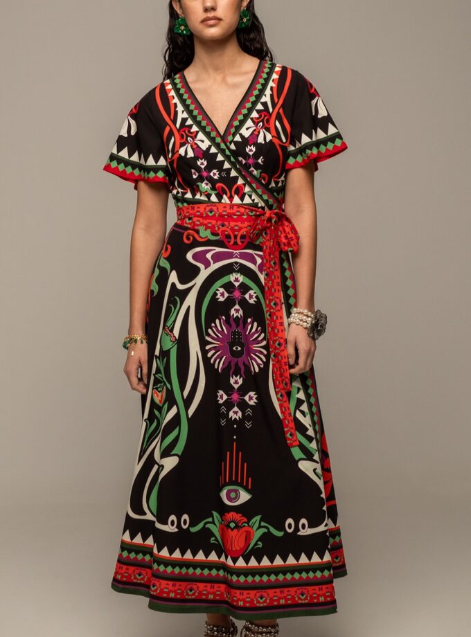 Kindred Wrap Dress lovebyhands.gr