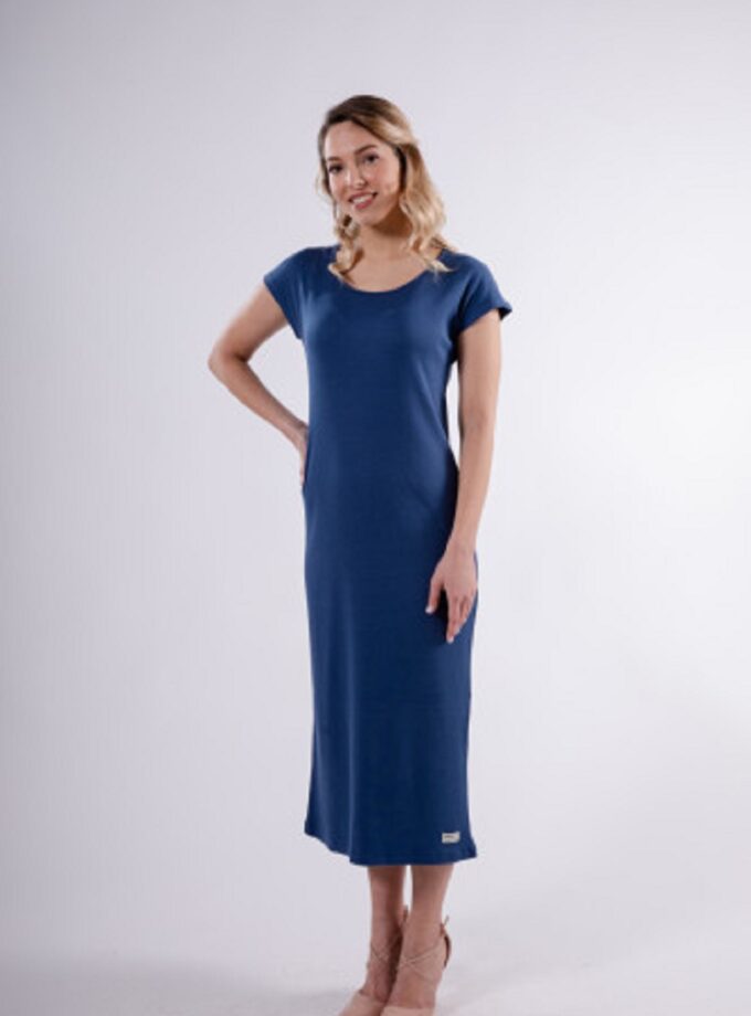Dress Long Japonais - Blue lovebyhands.gr