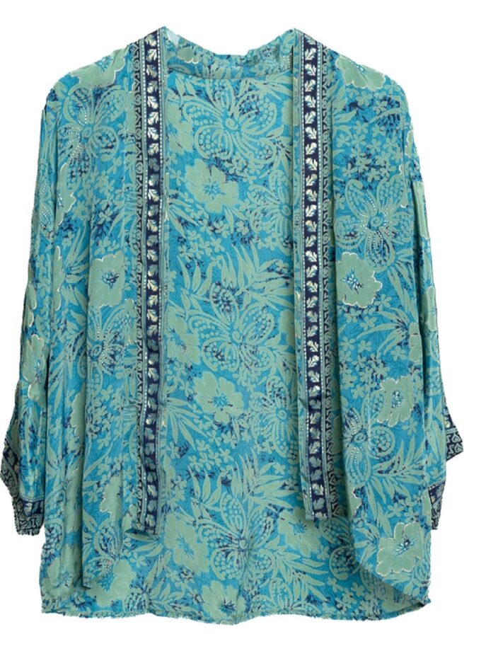 Blue and Green Kimono lovebyhands.gr