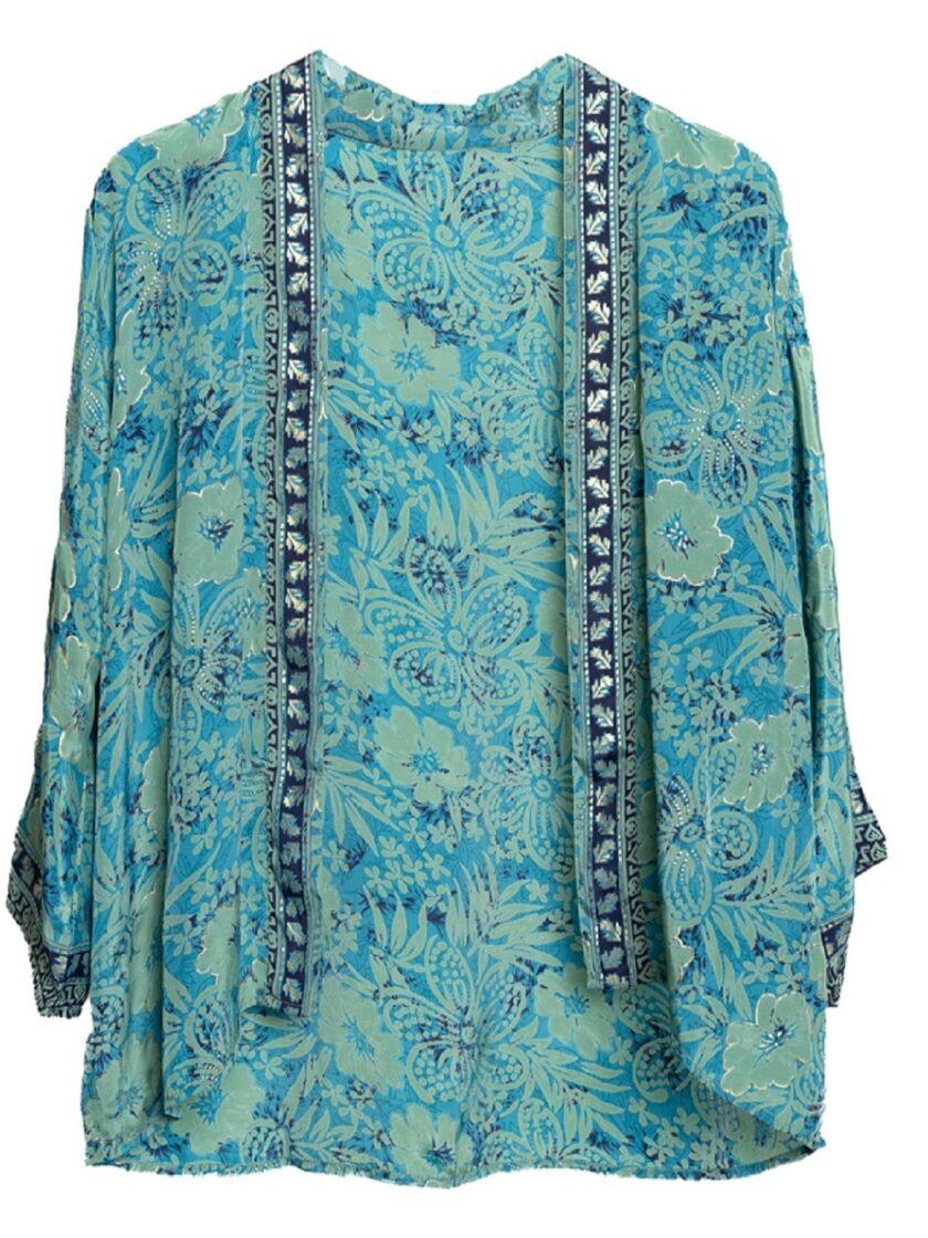 Blue and Green Kimono lovebyhands.gr