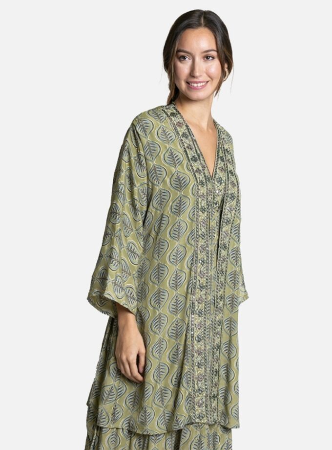 Green And Gold Kimono lovebyhands.gr