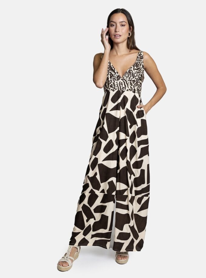 Brown Jumpsuit lovebyhands.gr