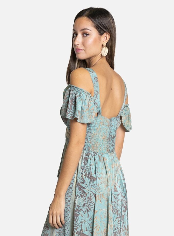 Blue And Gold Dress lovebyhands.gr