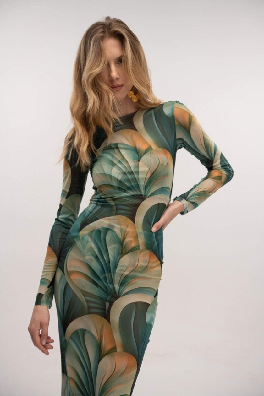 Mesh Dress Coral Reef lovebyhands.gr