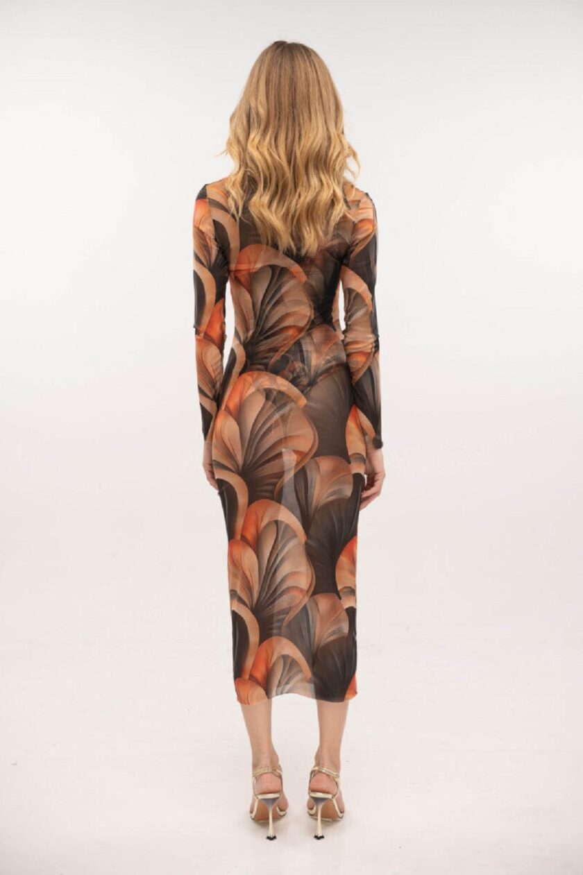 Mesh Dress Coral Sand lovebyhands.gr