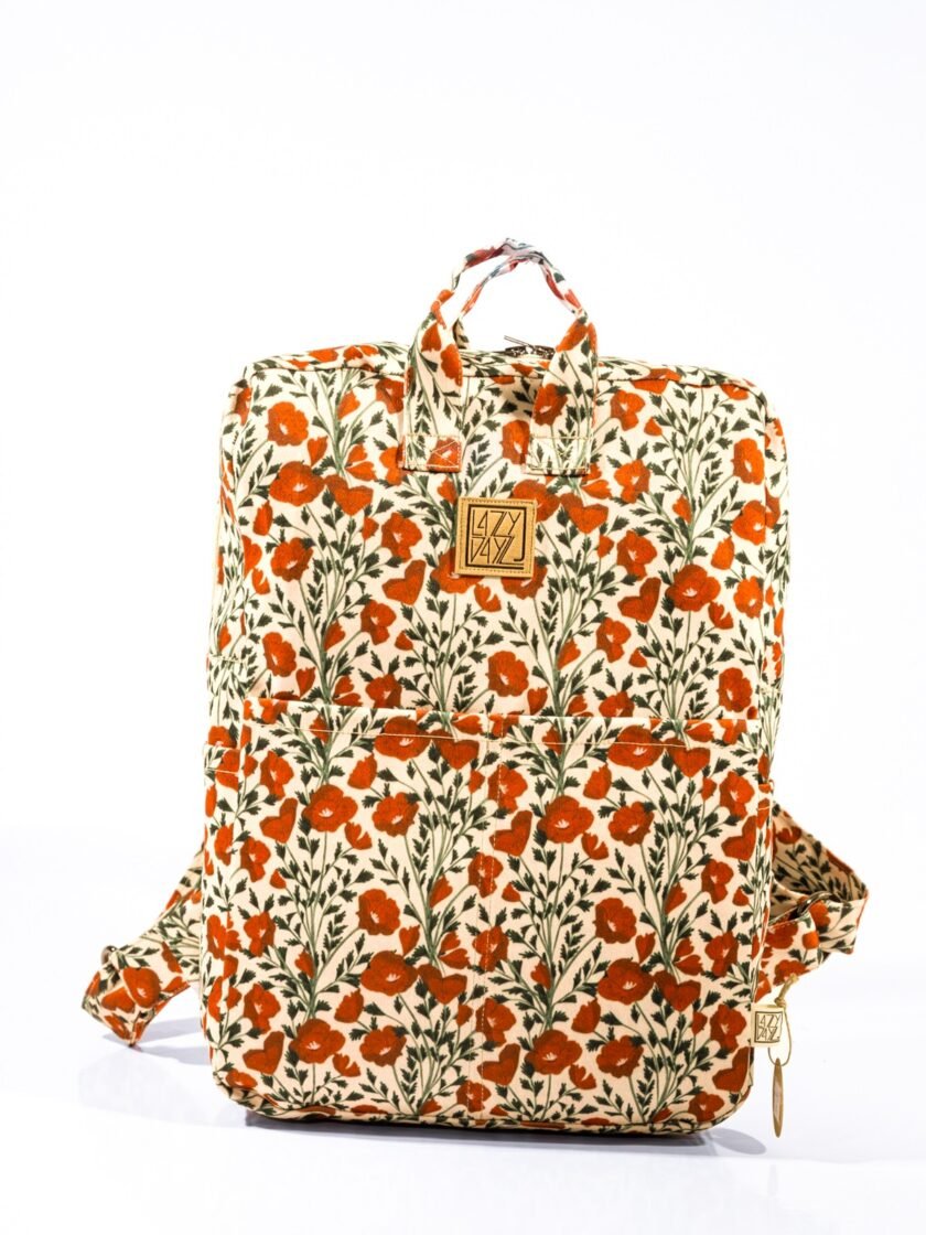 Backpack Vicky Poppies lovebyhands.gr
