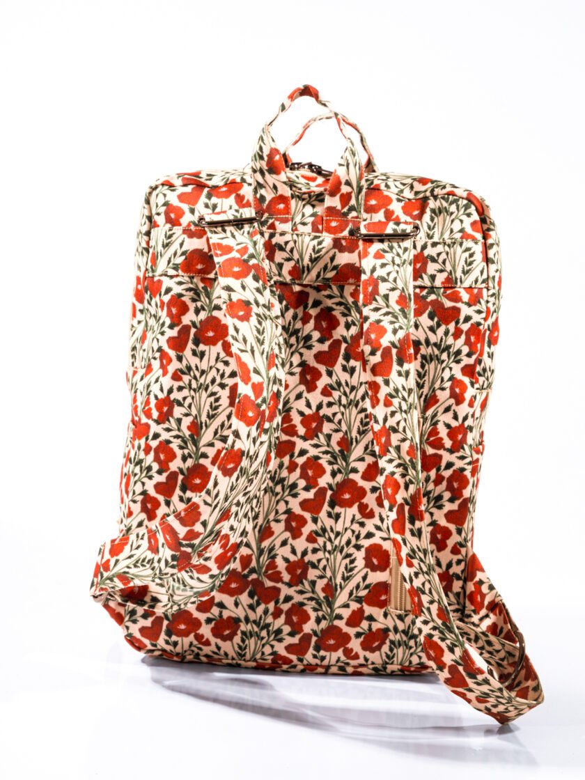 Backpack Vicky Poppies lovebyhands.gr