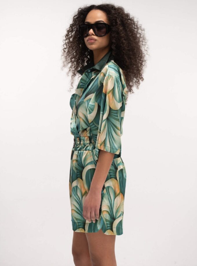 Satin Shirt Coral Reef lovebyhands.gr