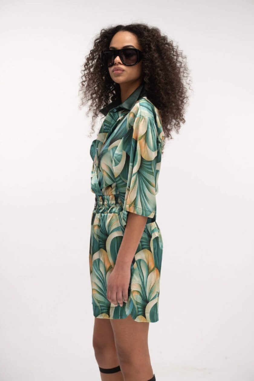 Satin Shirt Coral Reef lovebyhands.gr