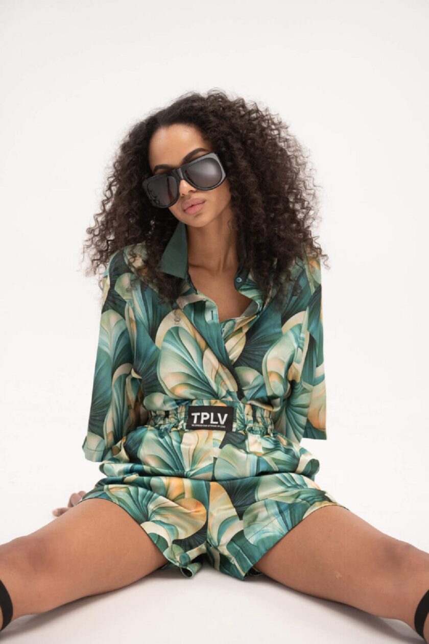 Satin Shirt Coral Reef lovebyhands.gr