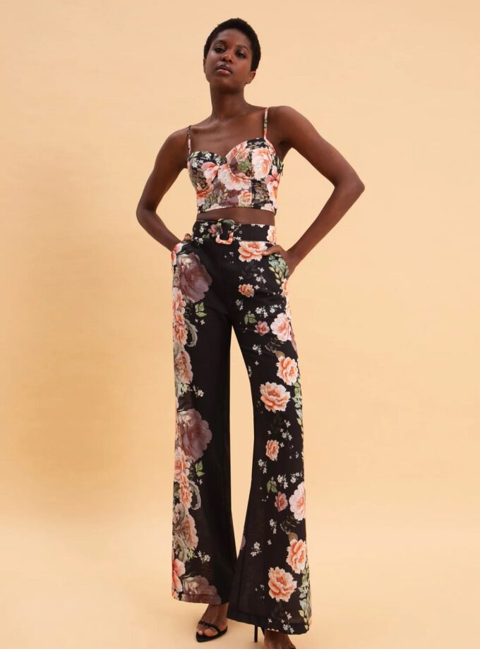 Peonies Love Linen Bustier lovebyhands.gr