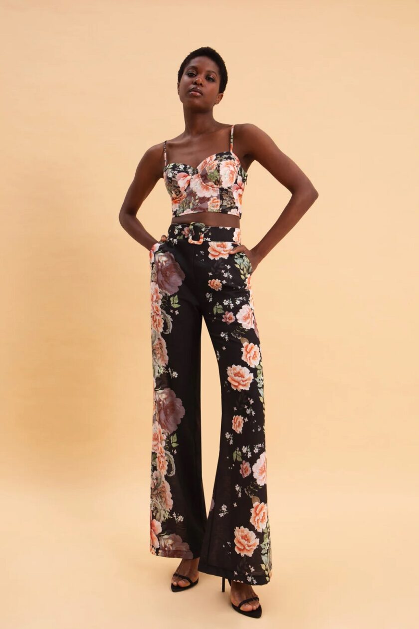 Peonies Love Linen Bustier lovebyhands.gr