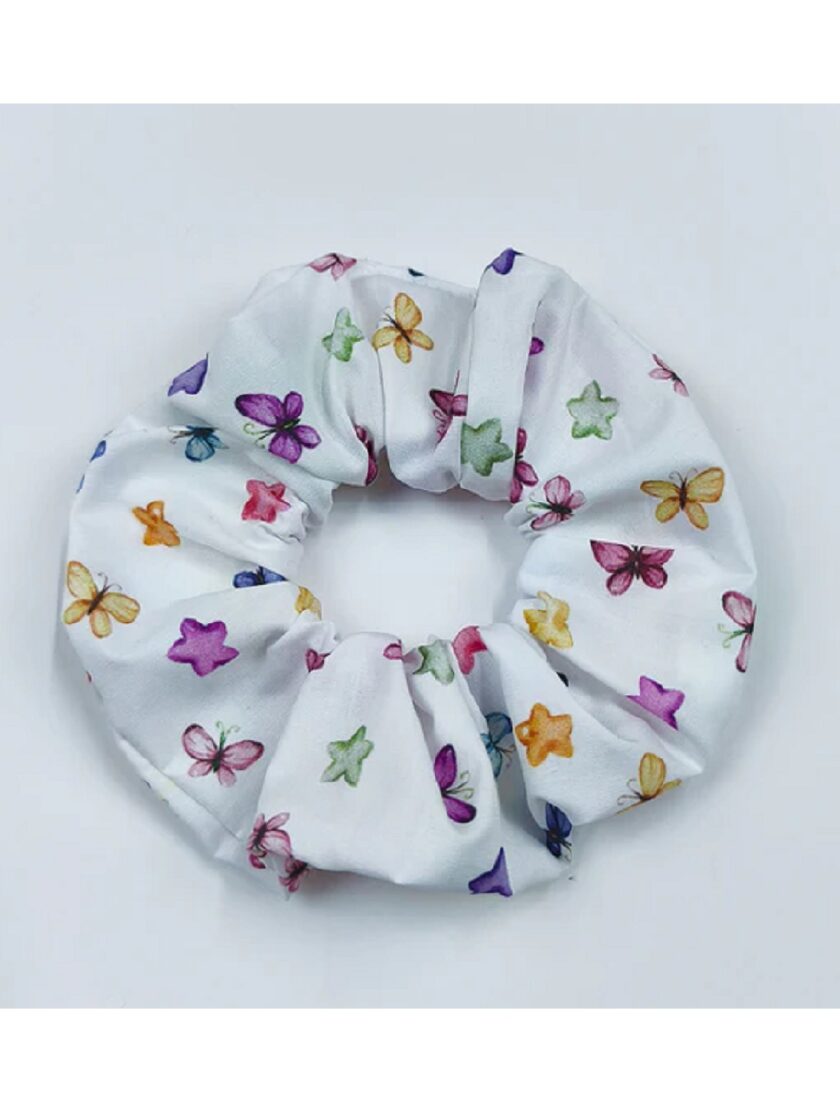 Scrunchie με πεταλούδες lovebyhands.gr