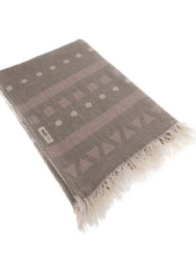 Dots Towel - Khaki Mocca lovebyhands.gr
