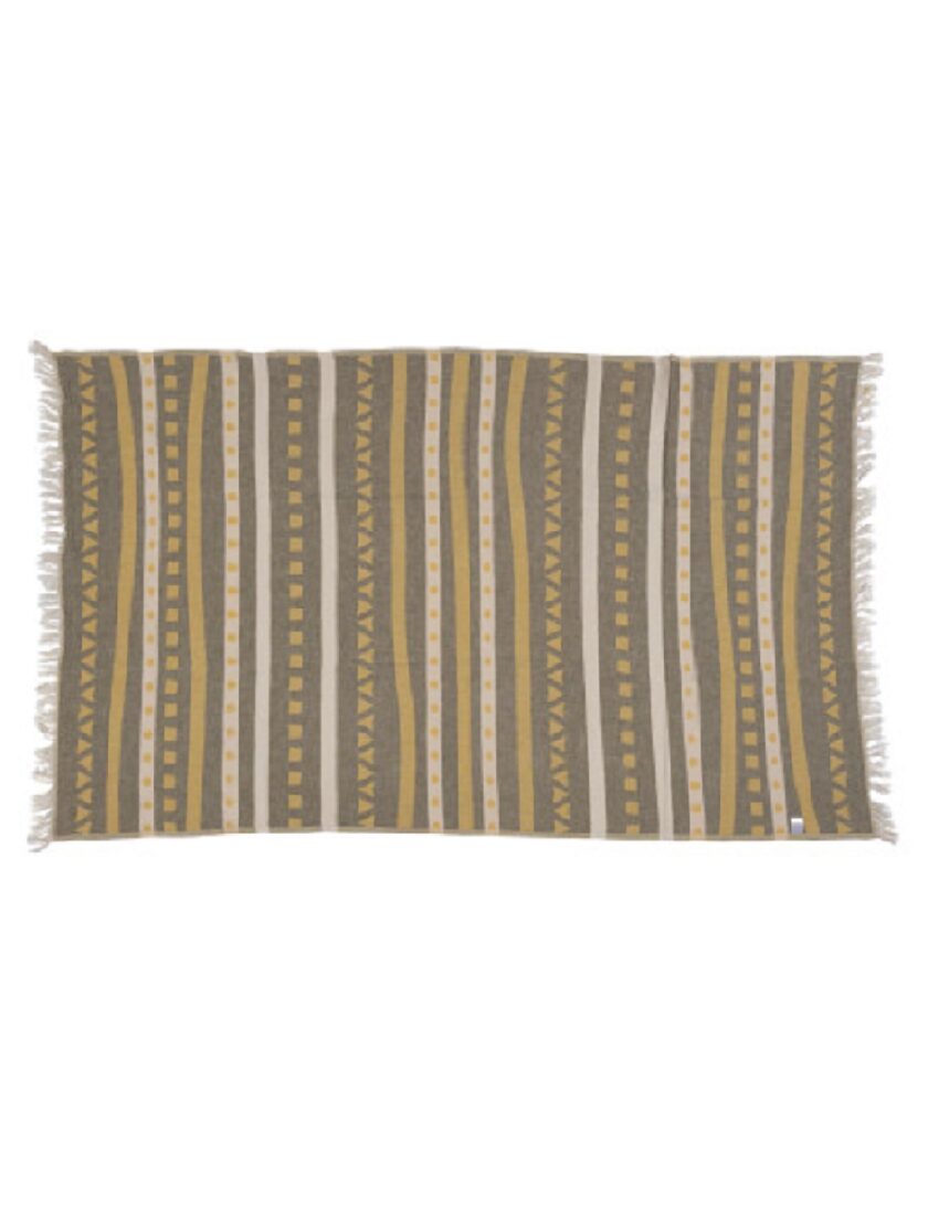 Dots Towel - Khaki Yellow lovebyhands.gr