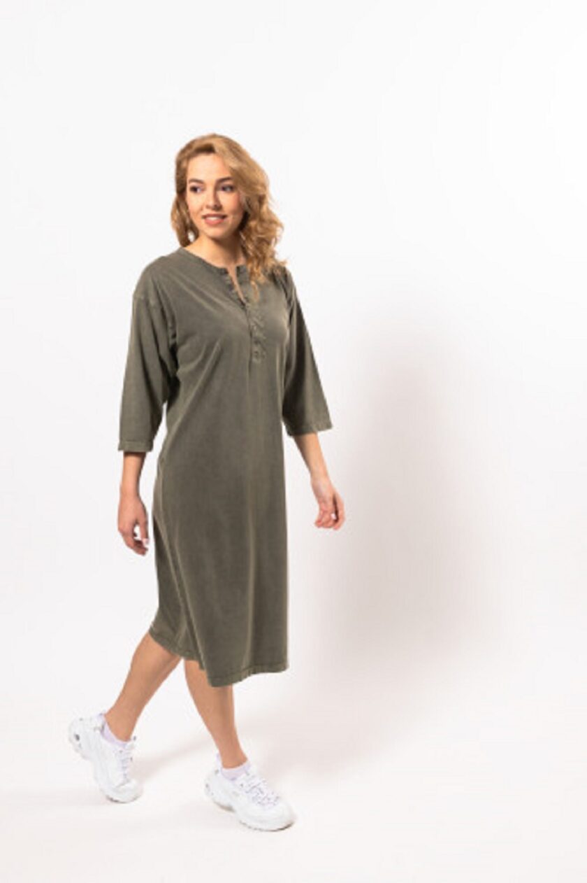 Lola Dress - Khaki lovebyhands.gr