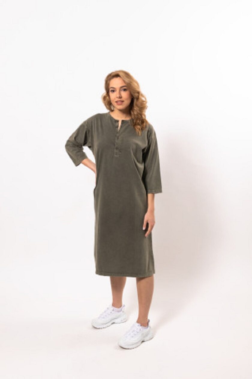 Lola Dress - Khaki lovebyhands.gr
